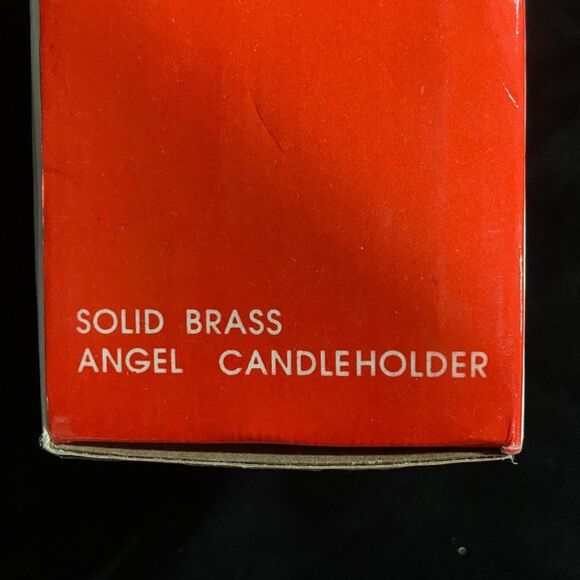 Angel candle holder solid brass hand crafted in India - Picture 6 of 11